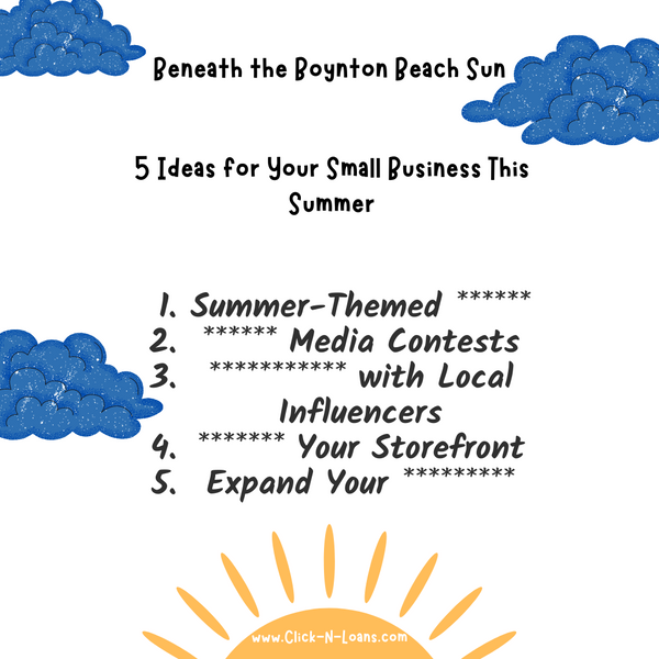 Beneath the Boynton Beach Sun: 5 Ideas for Your Small Business This Summer